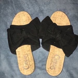 Black bow sandals!!!